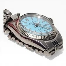 Rolex Datejust 26 Mm Steel Blue Turquoise Diamond Dial Jubilee 6517 2