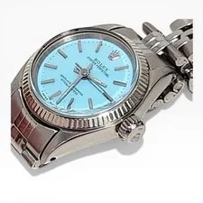 Rolex Datejust 26 Mm Steel Blue Turquoise Diamond Dial Jubilee 6517 3