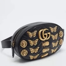 Gucci GG Marmont Animal Studs Matelasse Belt 3
