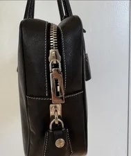 Prada Satchel Top Handle Zip Logo Pockets 2