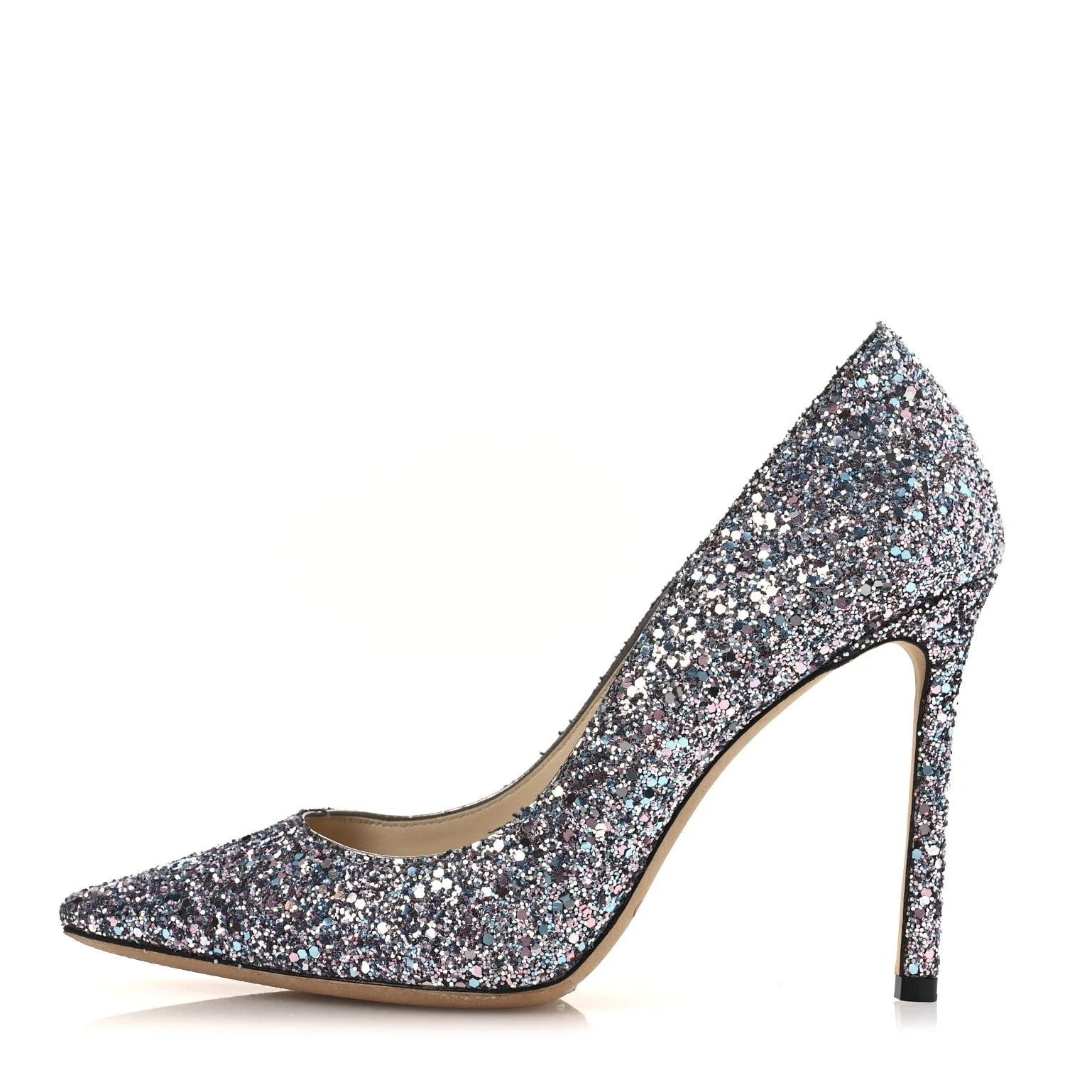 Coarse Glitter Degrade Pointy Toe Romy 100 40 3