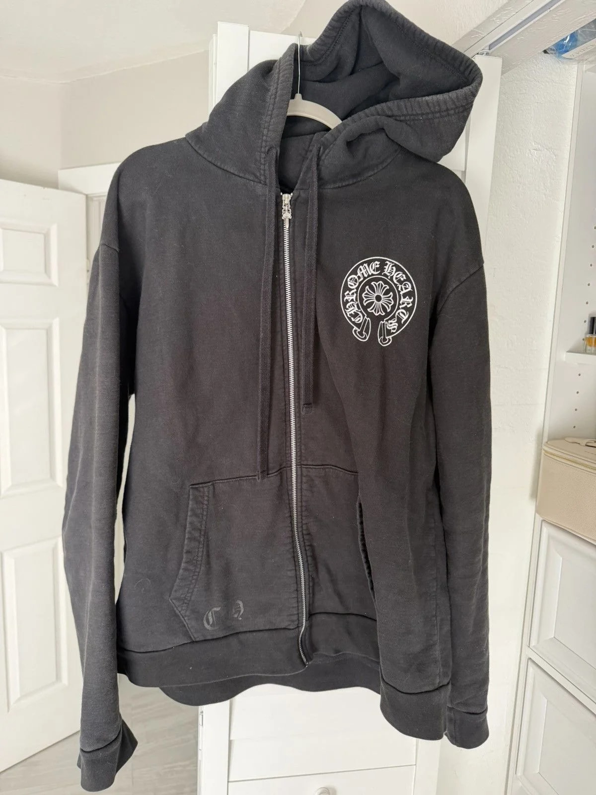 Chrome Hearts — Hearts Malibu Horseshoe Zip Up Hoodie — streetwear — resale