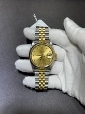 Rolex — Rolex Datejust 36 Champagne Diamond Dial on Jubilee 16233 — Watch — resale