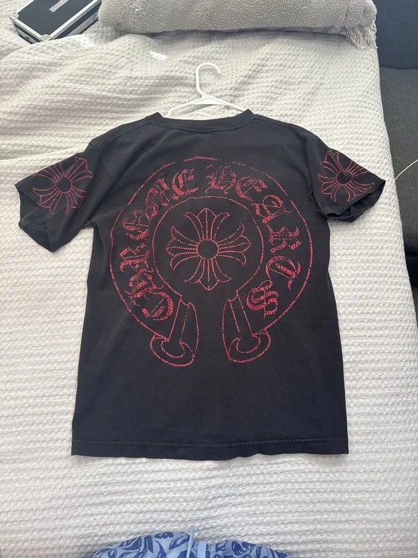 Chrome Hearts — Hearts 2002 Short Sleeve W Horsheoe and Sleeve Hits — streetwear — resale