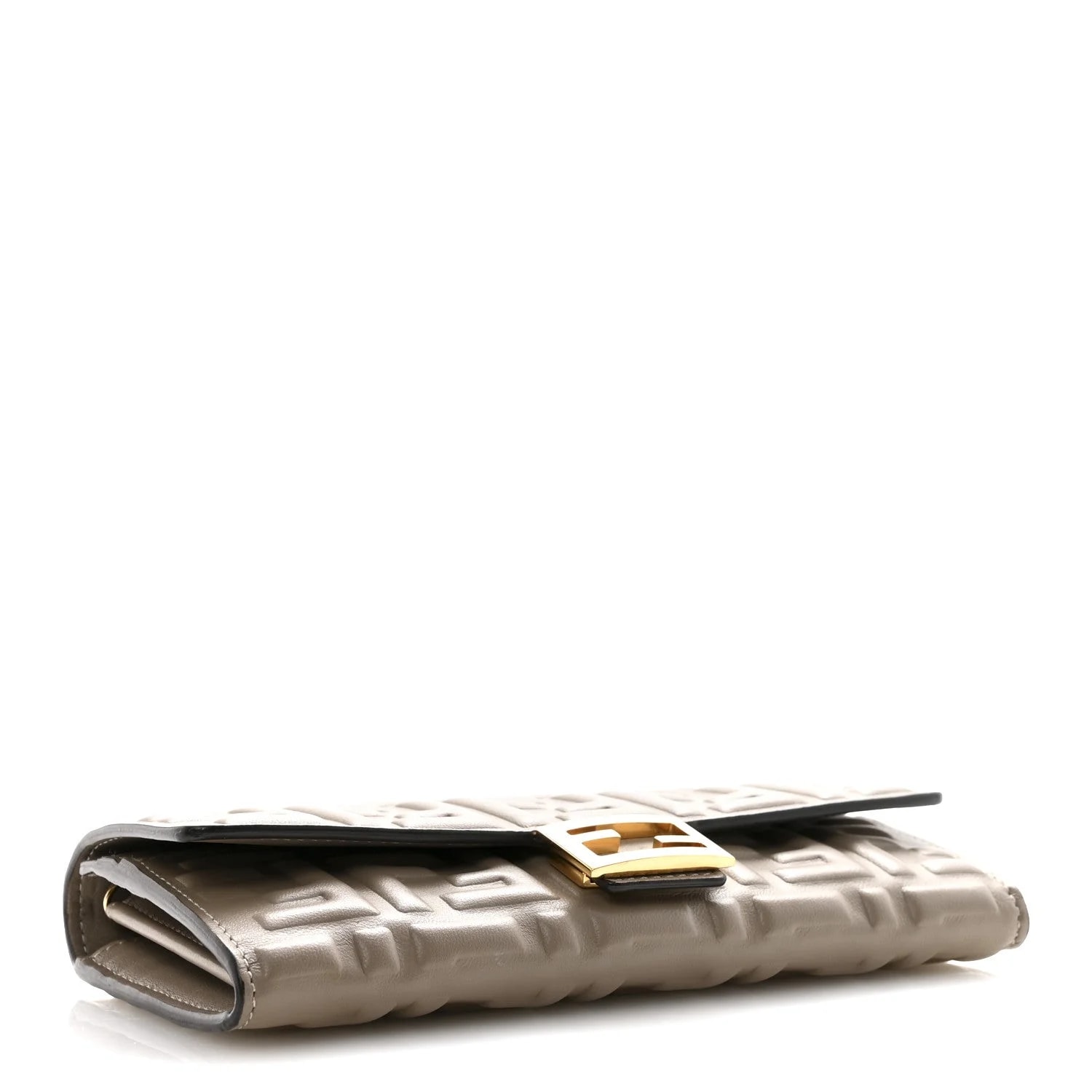 Matisse Embossed Continental Wallet on Chain Tortora 4