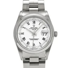 Rolex — Rolex Oyster Perpetual Date 15200 34mm Stainless Steel White #WW6528 — Watch — resale
