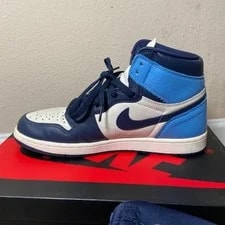 Jordan 1 Retro High OG 2019 Size 10.5 Used With Box 555088-140 3