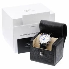 IWC Schaffhausen — IWC Schaffhausen Portofino IW391407 Automatic 39mm Box Papers Silver Chronograph — Watch — resale