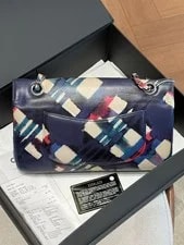 Auth Chanel Classic Medium Flap Art Print With 4