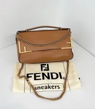 Fendi Monogram Baguette Chain Crossbody GHW 2