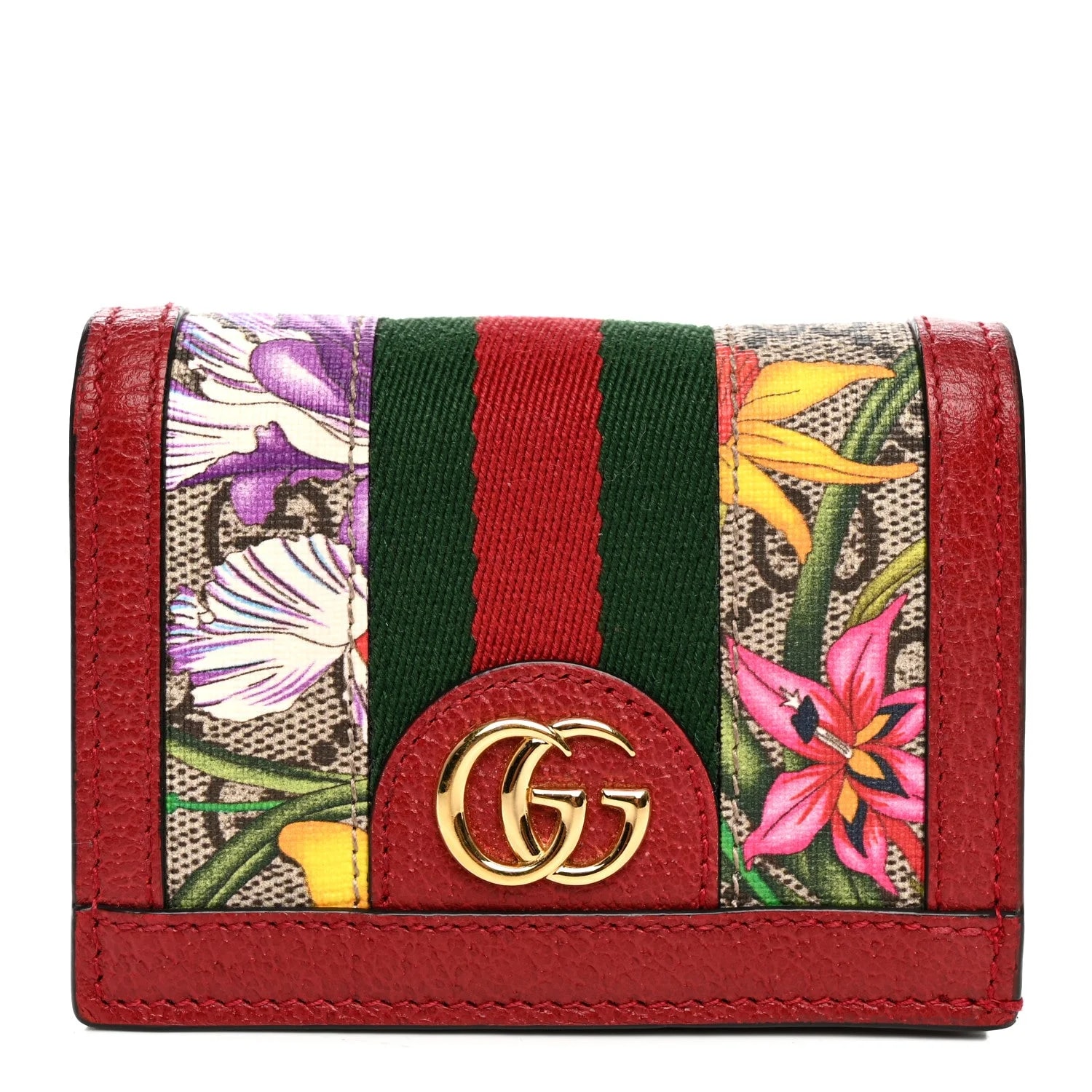Gucci — Flora Web Ophidia Card Case — Accessory — resale