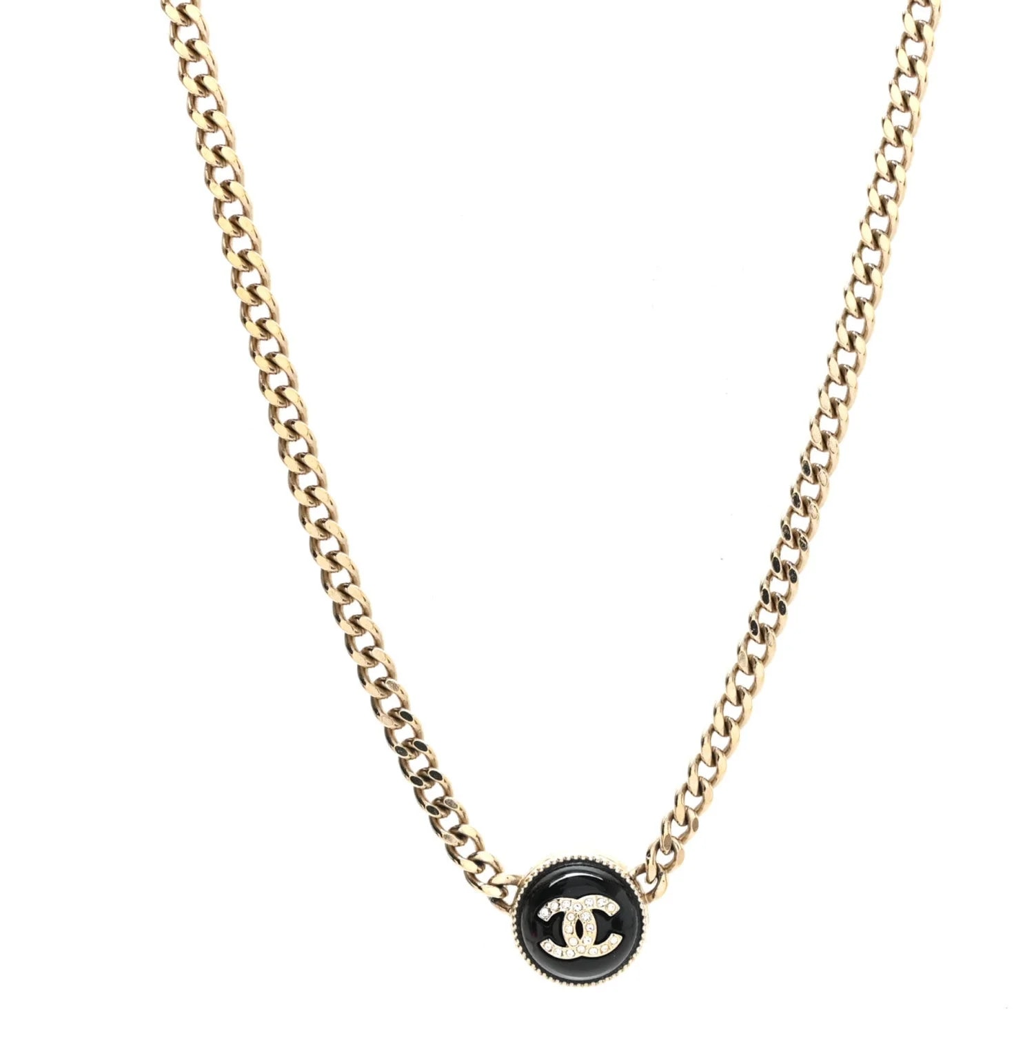 Chanel — Resin CC Chain Link Short — Jewelry — resale