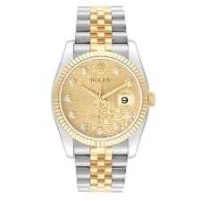 Rolex Datejust 116233 36 Mm Anniversary Diamond Dial Steel & Yellow Gold Jubilee 2
