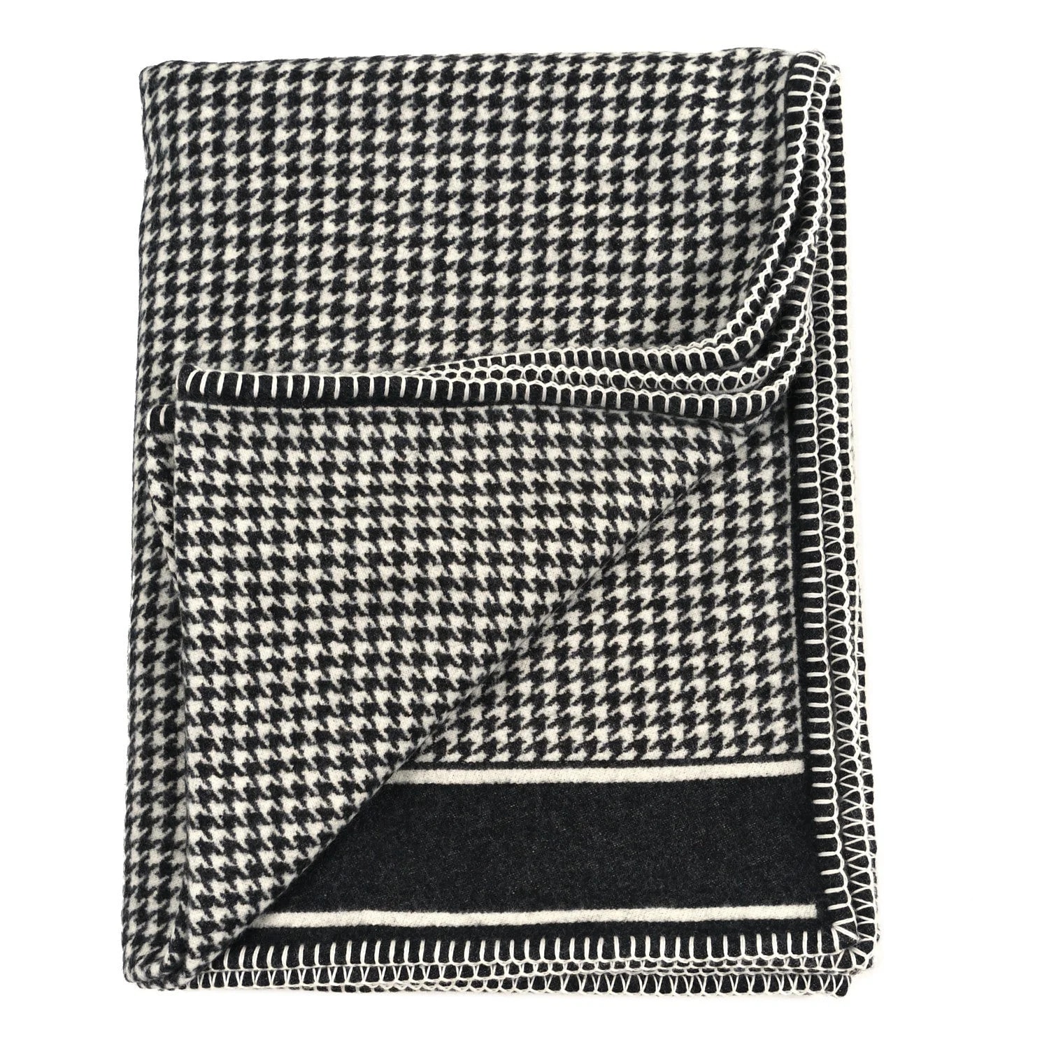 Houndstooth Throw Blanket 2