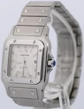 Cartier Santos Galbee 29mm Silver Roman Stainless Steel Automatic 2319 W20055D6 3