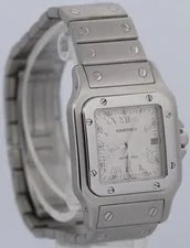 Cartier Santos Galbee 29mm Silver Roman Stainless Steel Automatic 2319 W20055D6 4