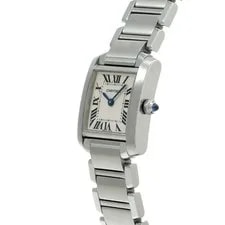 Cartier Tank Française SM W51008Q3 Silver Quartz 2