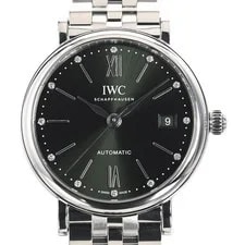 IWC — IWC Portofino Automatic 37 IW458602 Watches / Green Mechanical Automatic — Watch — resale