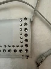 Authentic Prada Studded Wallet on Chain/Strap in Neutral Color With Box 4