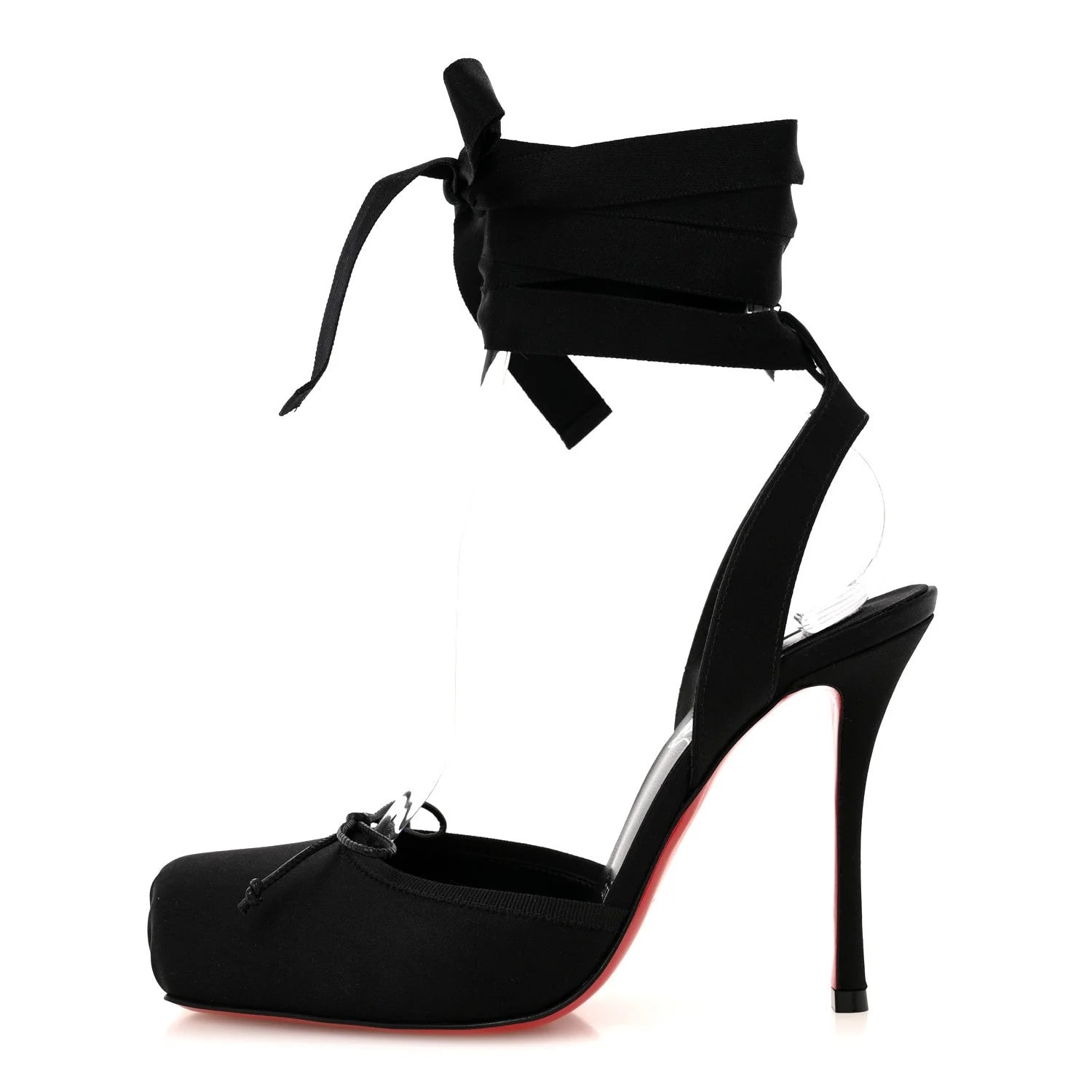 Christian Louboutin — Crepe Cassia Lace Up 100 36 — Designer Shoe — resale