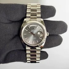 Rolex Day-Date 40mm Rhodium Tuxedo Dial Ref 2