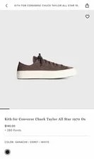 KITH — Kith Chuck Taylor All Star 1970 Ox Ganache/Egret/ Low Top — Sneaker — resale
