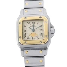 Cartier — Cartier Santos W20008C4 Stainless Steel / 18K Yellow Gold 34mm Quartz #TZW1560 — Watch — resale