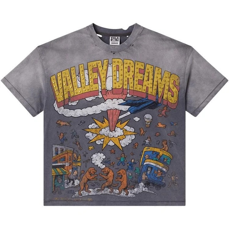 Vale Forever Faded Chaos Bling Tee 'Gray' — streetwear — resale