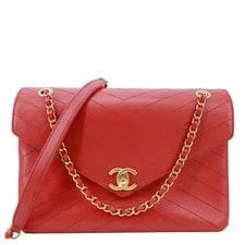Chanel — Chanel Envelope Flap Chevron Stitched Crossbody — Handbag — resale