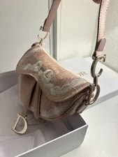 Dior Mini Saddle With Strap Crossbody and 4