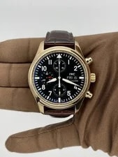 IWC — 2007 IWC Pilot Chronograph 42mm Rose Gold IW371713 — Watch — resale