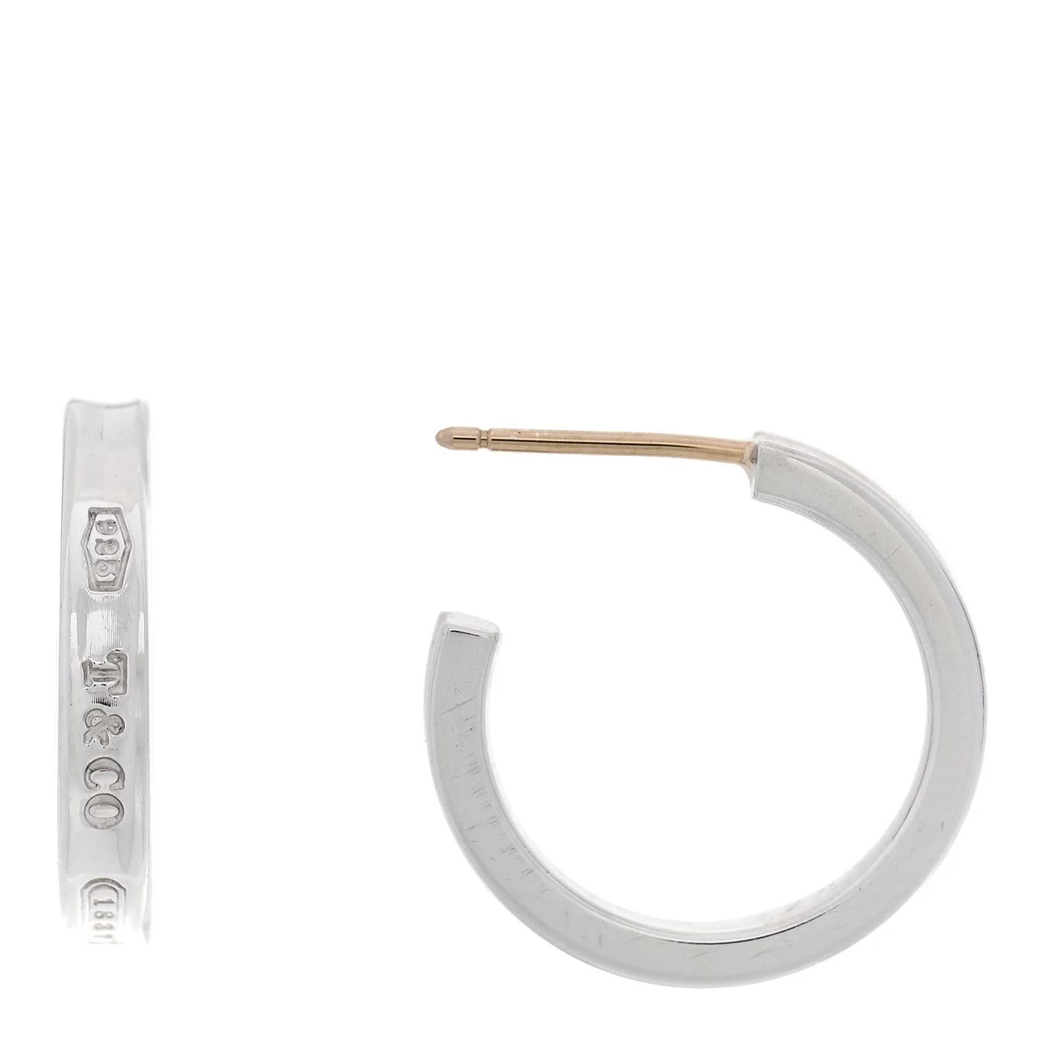Tiffany & Co. — 1837 Small Narrow Hoop — Jewelry — resale