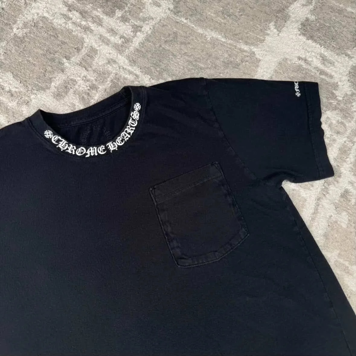 Chrome Hearts — Hearts T Shirt Neck Logo — streetwear — resale