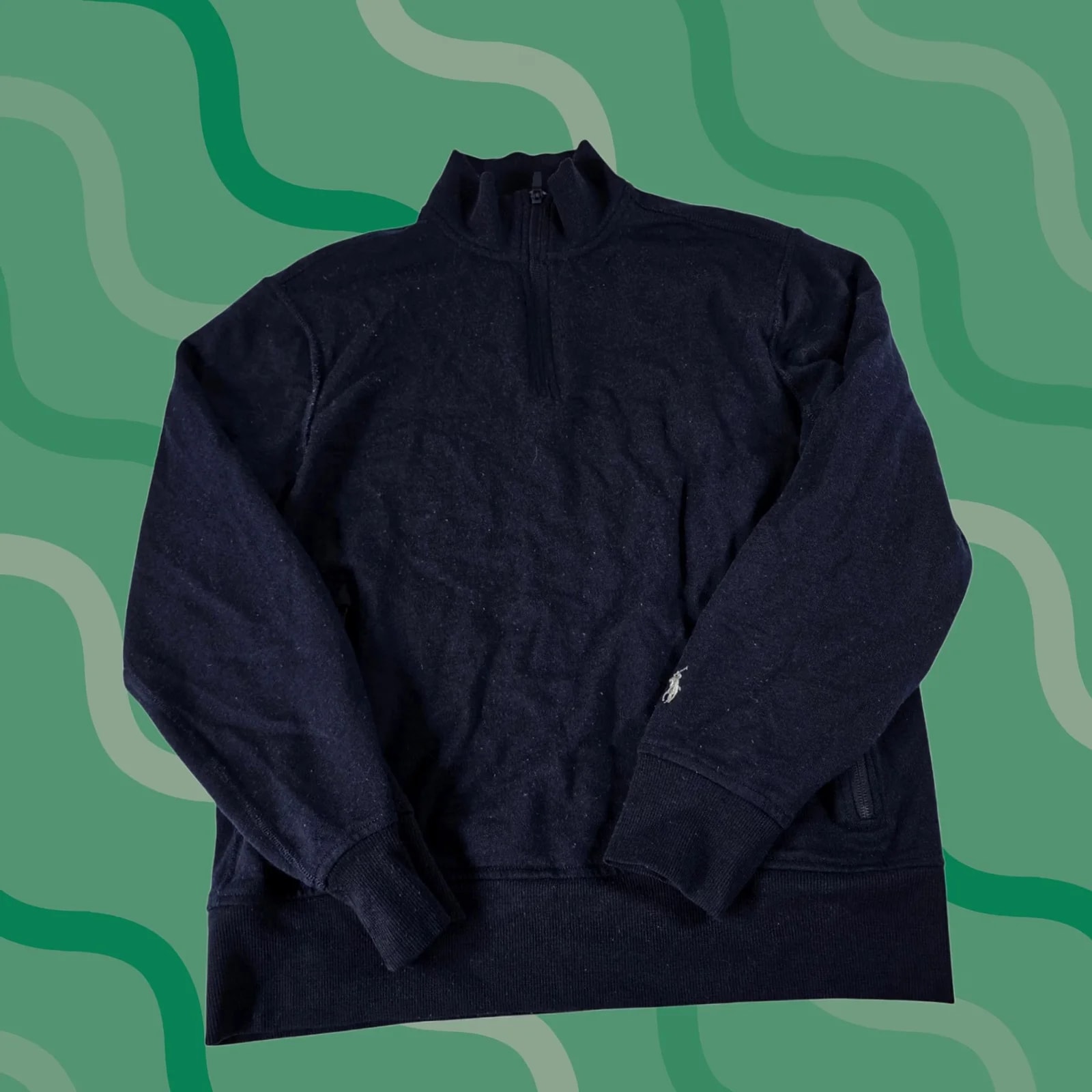 Polo Ralph Lauren — Polo Ralph Lauren Sweater Adult Medium Quarter Zip Pullover — streetwear — resale