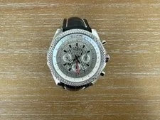 Breitling Bentley B04 GMT Royal Silver Storm Dial Blue Strap AB043112 4