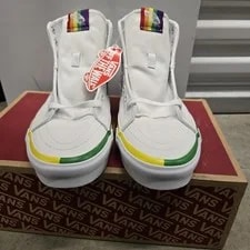 Vans Sk8-Hi Tapered Foxing Pride Shoes Size 11 New 2