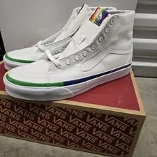 Vans Sk8-Hi Tapered Foxing Pride Shoes Size 11 New 4