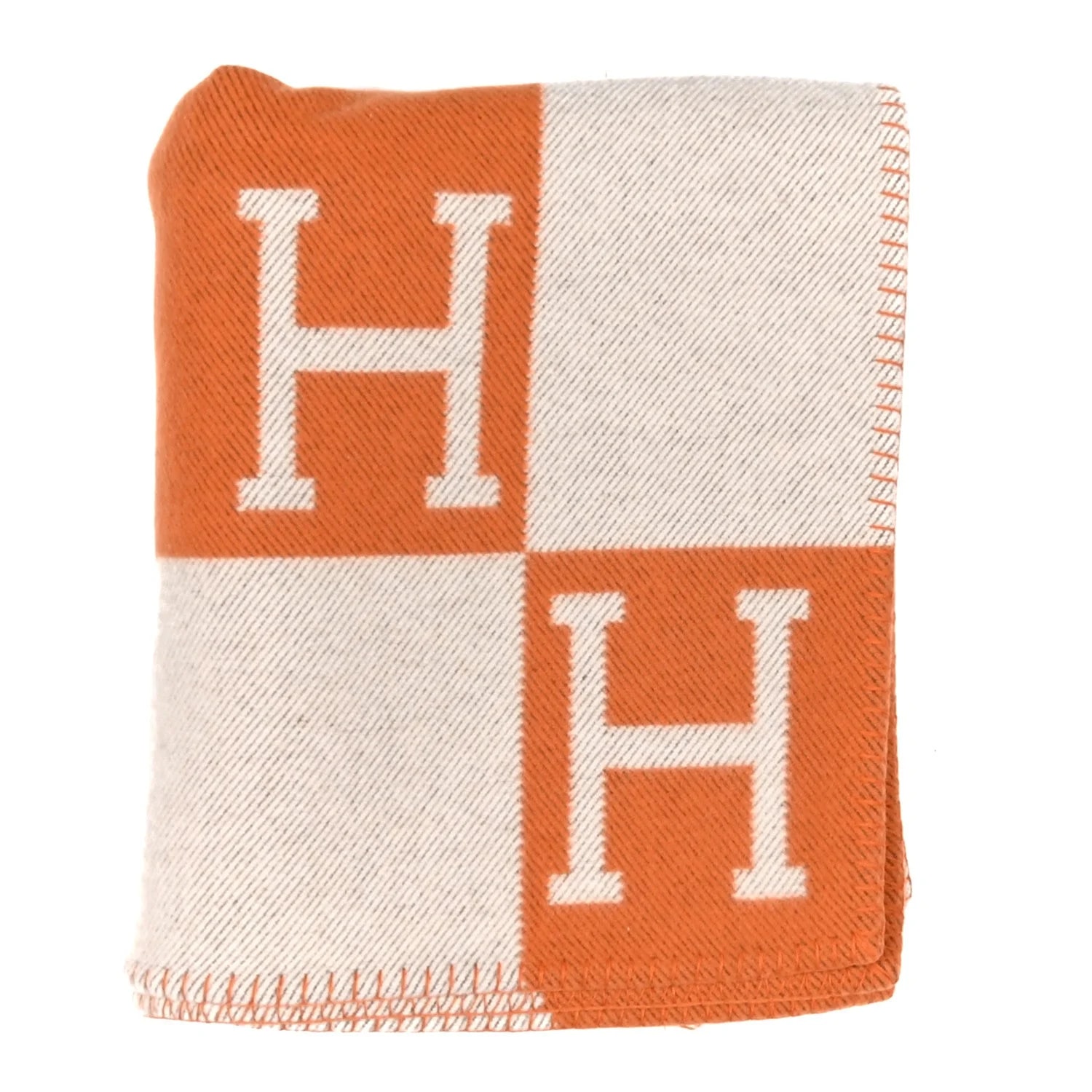 Hermès — Classic Avalon Blanket Potiron — Accessory — resale