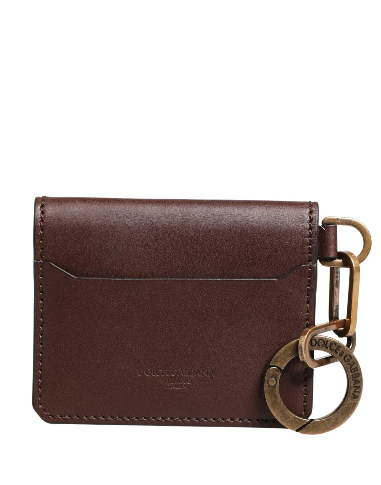 Dolce & Gabbana — Dolce & Gabbana Logo Embossed Key Chain Card Holder Wallet — Handbag — resale