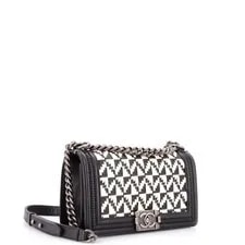 Chanel Boy Flap Woven Old Medium 2