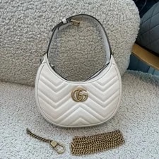 Gucci — Gucci Marmont Half Moon Crossbody for — Handbag — resale