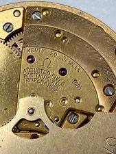 Omega Automatic Movement, Working, Crown Detached. 4