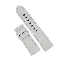 Panerai 24mm OEM White Alligator Leather Strap for Tang Buckle 2