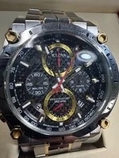 Bulova Precisionist Black Chronograph Dial Stainless Steel Wat (HPB027526) 2