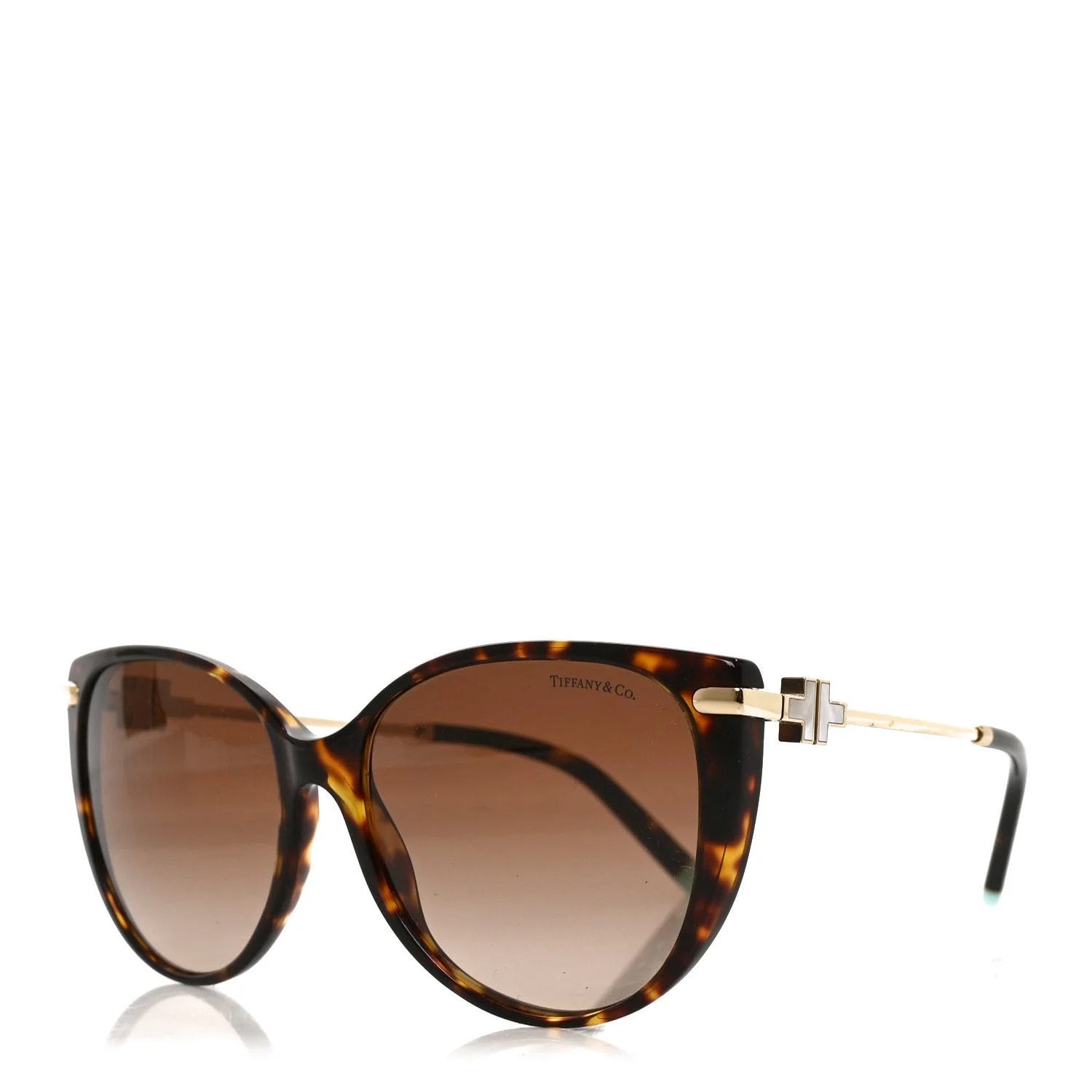 Tiffany & Co. — Acetate Metal Mother of Pearl T Wire Sunglasses Havana — Accessory — resale
