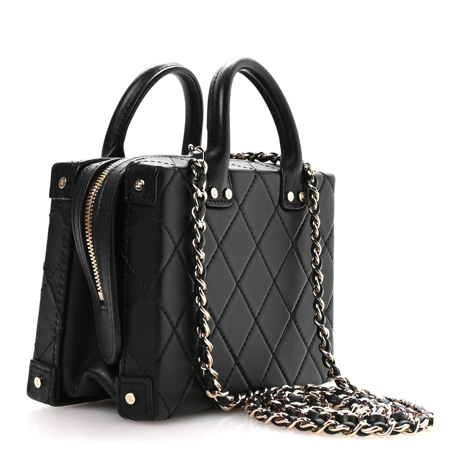 Small Studded Square Vanity Case 3