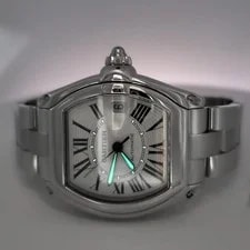 Cartier Roadster Large 37mm Silver Roman Dial Steel W62025V3 2510 3