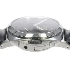 Panerai Luminor 1950 3 Days GMT PAM01321 44mm SS Black Dial Leather Strap #C142 4