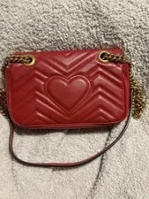 Gucci GG Marmont Matelassé Small Flap -Hibiscus - Great Cond. 2