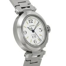 Cartier Pasha C W31044M7 ( 2475) 35mm Stainless Steel White #WW6801 3